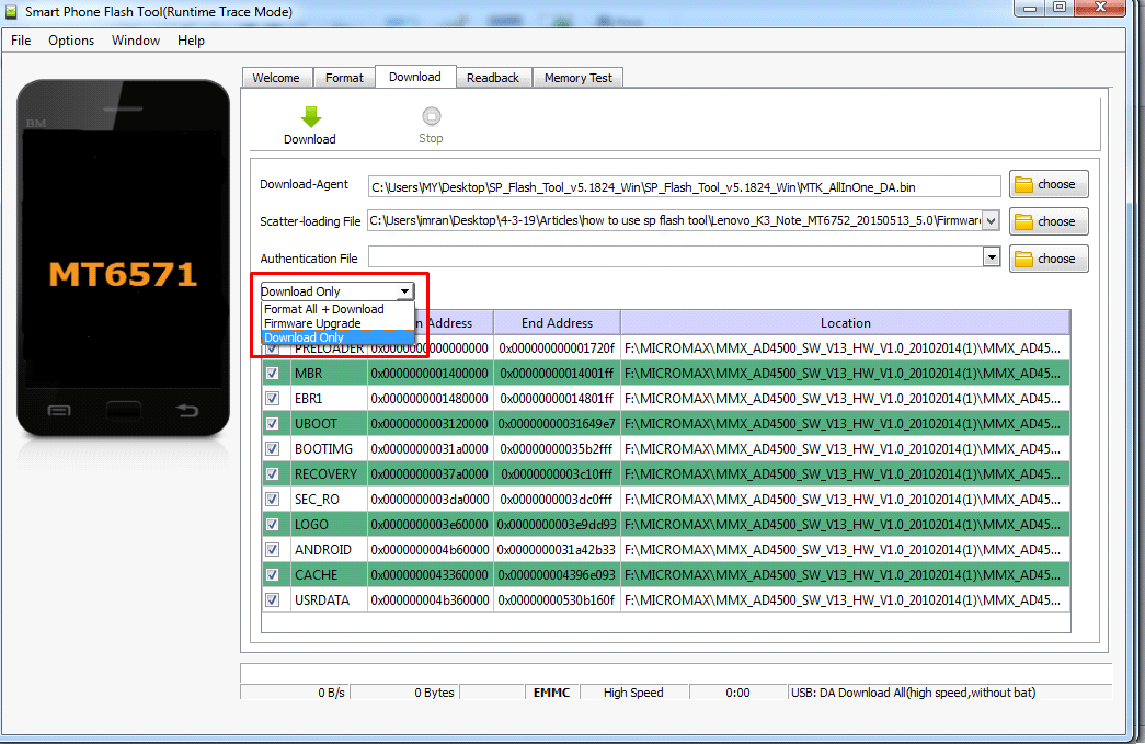 remove Pattern Lock MediaTek