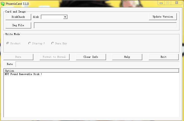 Flash Firmware Using PhoenixCard