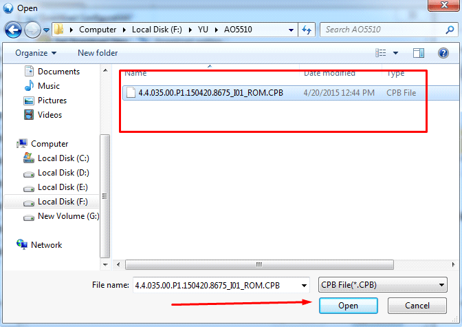 how to use YGDP Tool to flash CPB firmware 