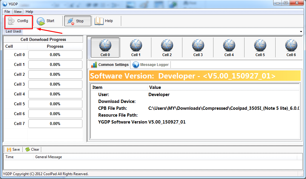 YGDP Tool flash CPB firmware