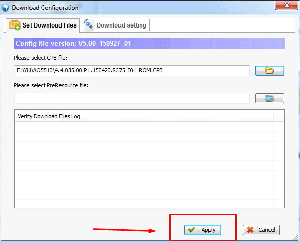 load CPB firmware