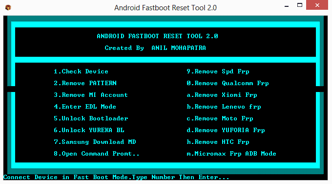 Android Fastboot Reset Tool	