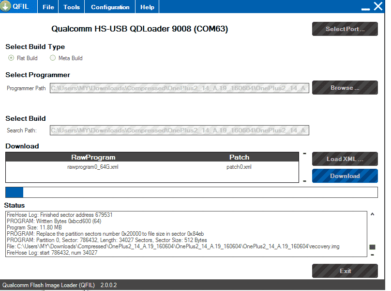 How to use QFIL Flash Tool to flash Qualcomm Devices