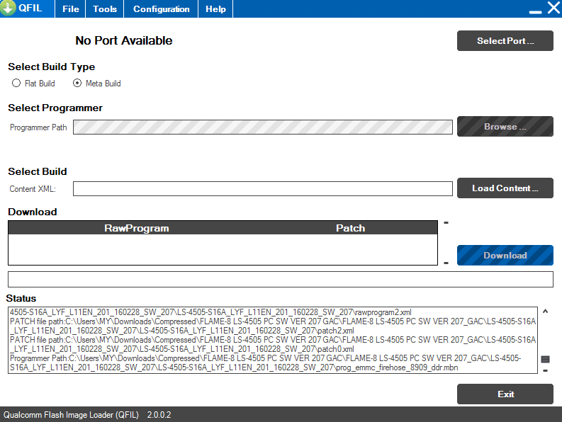 qfil flash tool