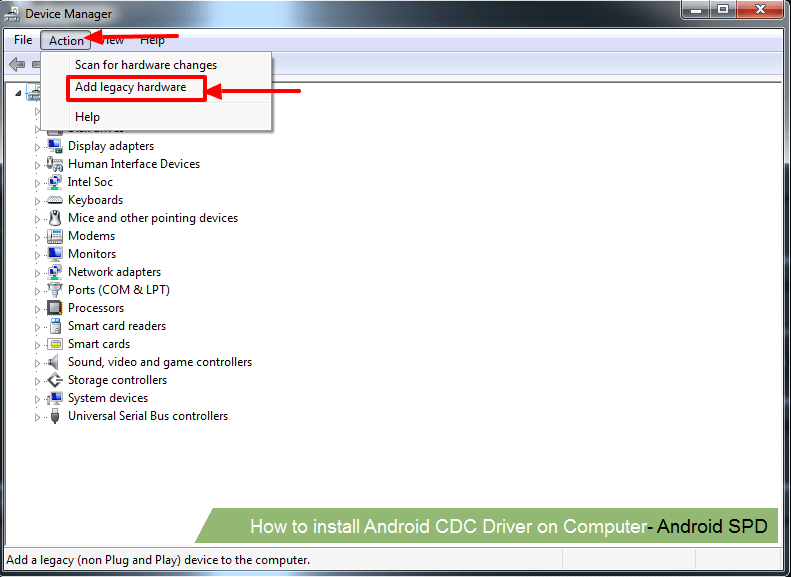 How to install Android CDC Driver on Computer - Android SPD