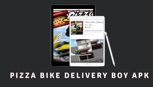 Pizza Bike Delivery Boy Cover