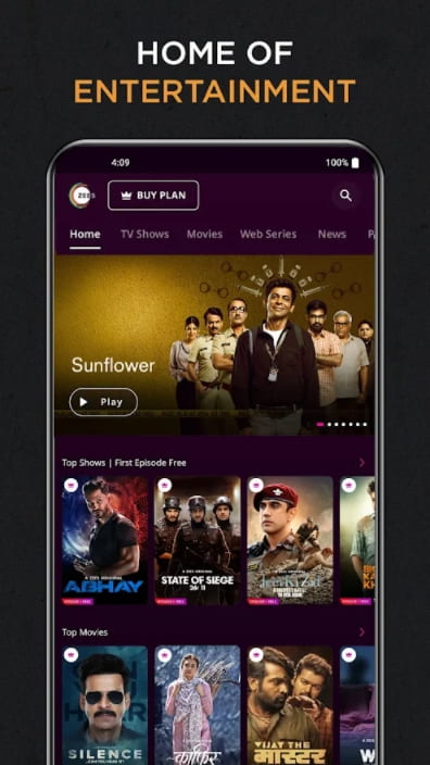 ZEE5 MOD APK Premium Unlocked