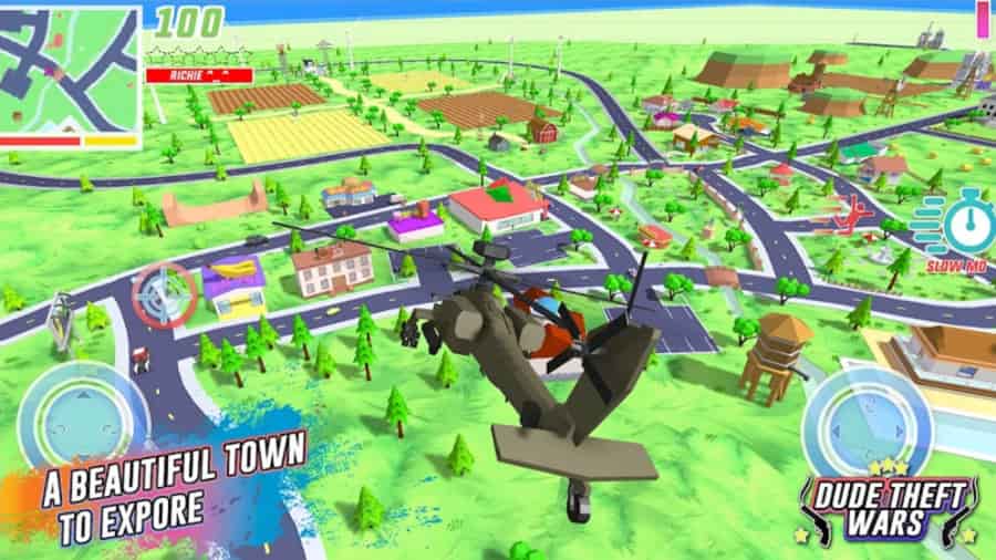 Dude Theft Wars MOD APK MOD Menu