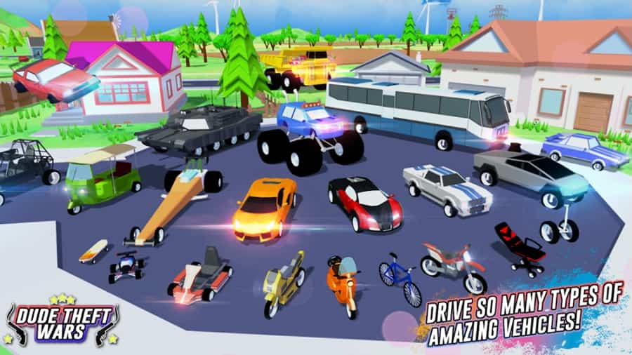 Dude Theft Wars MOD APK Unlock All Characters