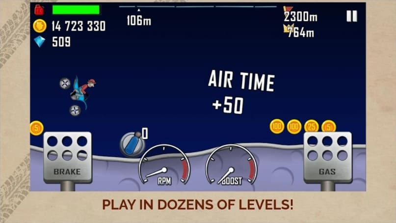 Hill Climb Racing MOD APK Unlimited Money Diamond And Fuel