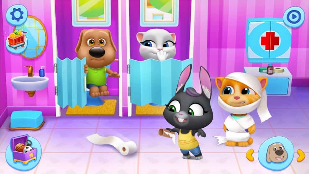 My Talking Tom Friends MOD APK Unlocked Everything