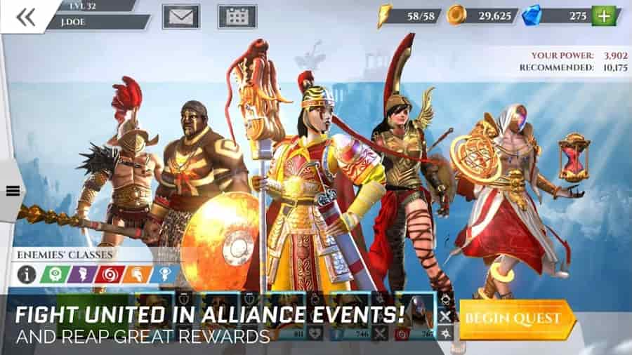 Gods Of Rome MOD APK Unlimited Gems