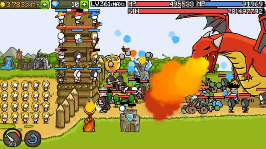 Grow Castle MOD APK Free Shopping