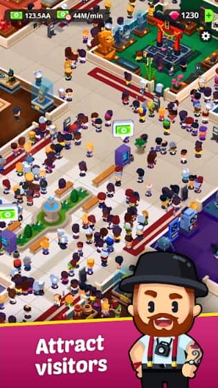 Idle Museum Tycoon MOD APK Unlim ited Money And Gems