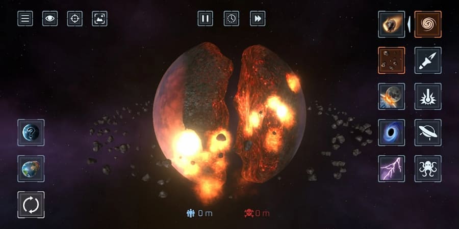 Solar Smash MOD APK Menu