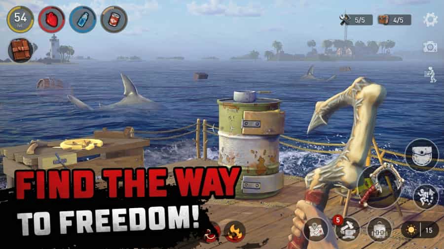 Raft Survival Ocean Nomad MOD APK Unlimited Resources