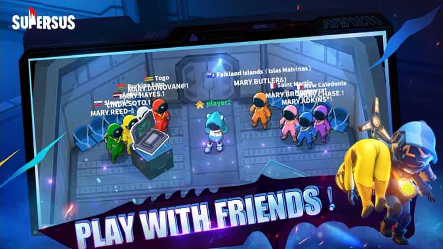 Super Sus MOD APK Unlock All Skins