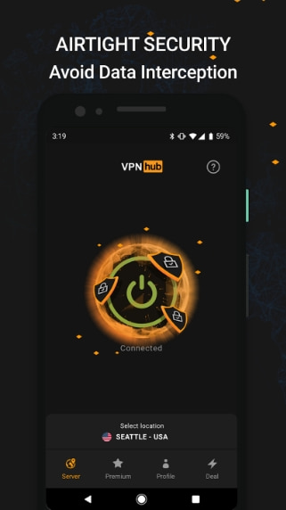 VPNhub MOD APK Premium Unlocked