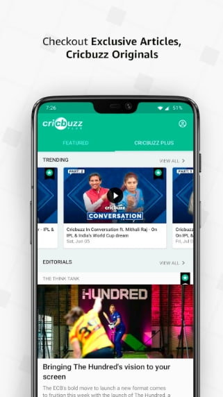 Cricbuzz MOD APK No Ads
