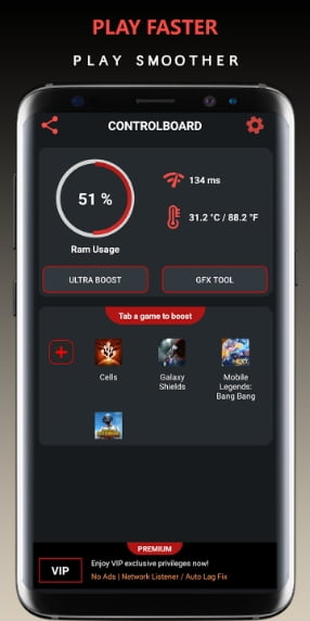 Game Booster VIP Lag Fix & GFX Tool MOD APK