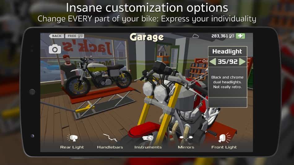 Cafe Racer MOD APK Unlocked Bikes