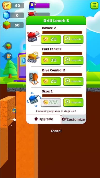 Ground Digger MOD APK Unlimited Money