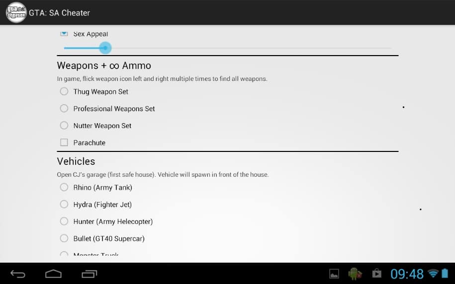 JCheater San Andreas Edition APK For Android