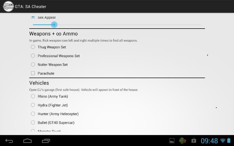 JCheater San Andreas Edition Pro APK