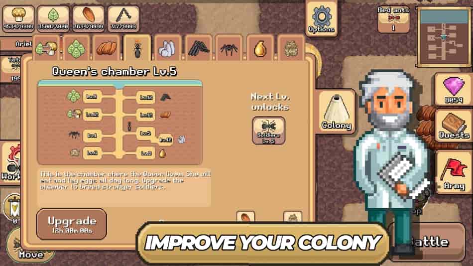 Pocket Ants MOD APK Unlimited Gems