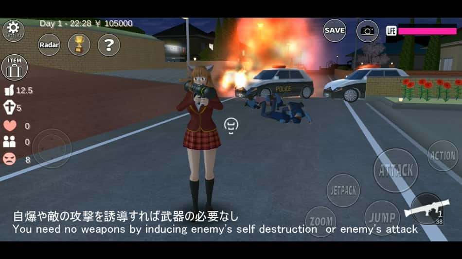 SAKURA School Simulator MOD APK Unlocked Everything