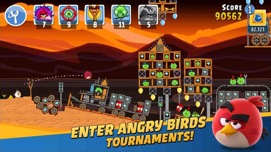 Angry Birds Friends MOD APK Unlimited Gems And Black Pearls