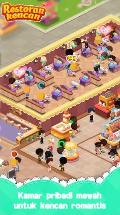 Dating Restaurant Idle Game MOD APK Unlimited Gems