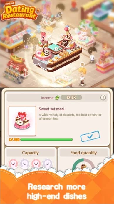 Dating Restaurant Idle Game MOD APK Unlimited Money