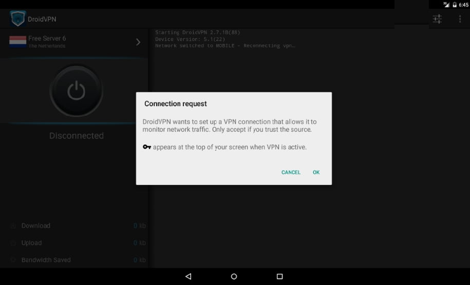 DroidVPN MOD APK Premium Unlocked
