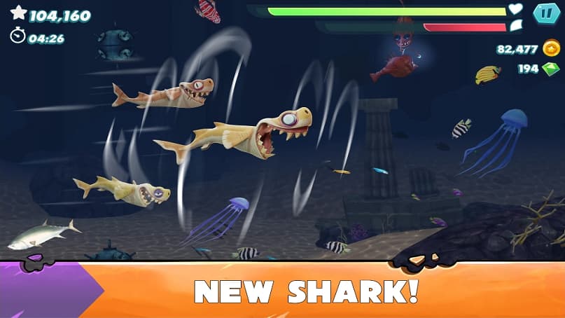 Hungry Shark Evolution MOD APK Unlimited Coins And Diamonds