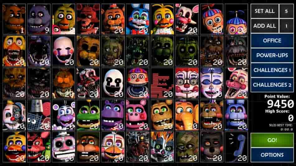 Ultimate Custom Night MOD APK Unlimited Power
