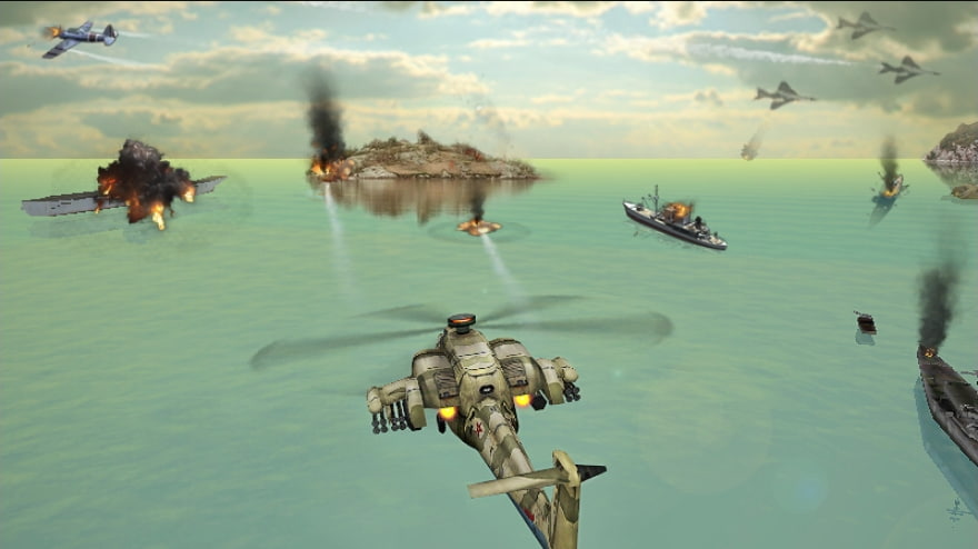 Gunship Strike 3D MOD APK Unlimited Money And Scarps