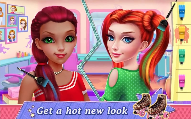 Roller Skating Girls MOD APK Unlocked All Items