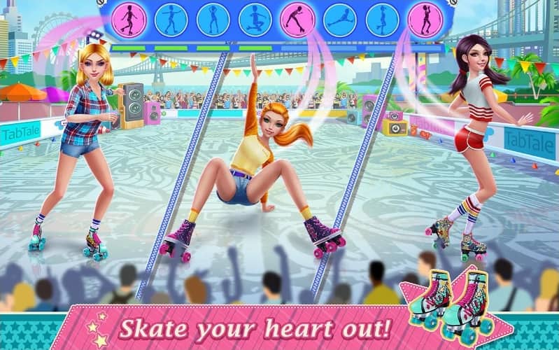 Roller Skating Girls MOD APK Unlocked Everything