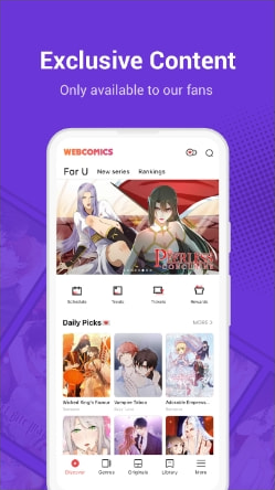 WebComics MOD APK All Content Unlocked