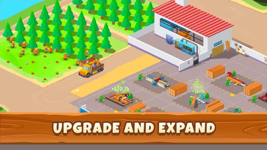Lumber Inc MOD APK Unlimited Money And Gems