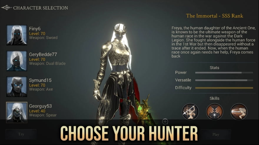 Demon Hunter MOD APK Unlimited Money And Gems