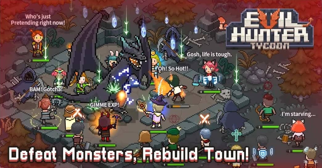 Evil Hunter Tycoon MOD APK Menu